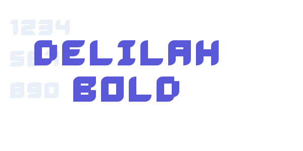 Delilah Bold font free