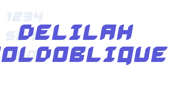 Delilah BoldOblique font free