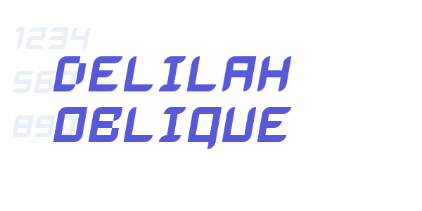 Delilah Oblique font free