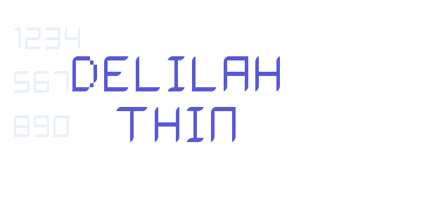 Delilah Thin font free