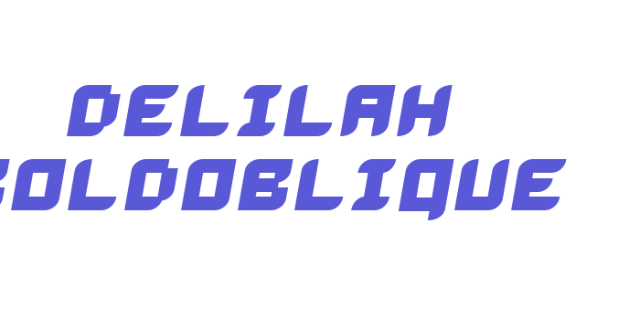 Delilah BoldOblique Font Download