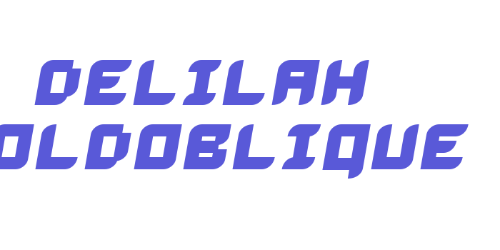 Delilah BoldOblique Font