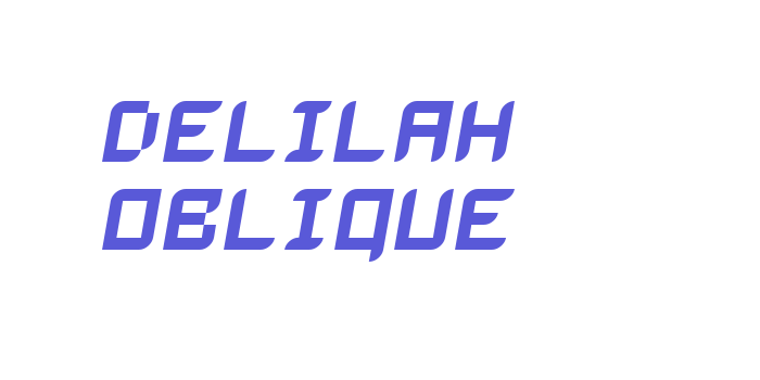 Delilah Oblique Font Download