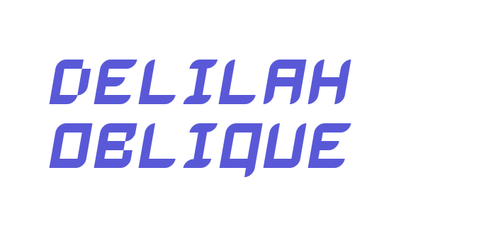 Delilah Oblique Font