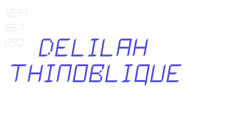 Delilah ThinOblique-font-download