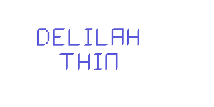 Delilah Thin Font Download