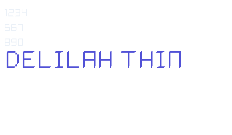 Delilah Thin-font-download