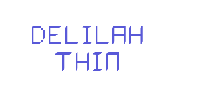 Delilah Thin Font