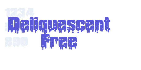 Deliquescent Free font free