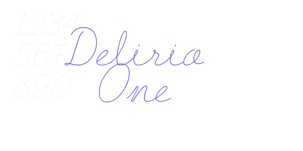 Delirio One font free