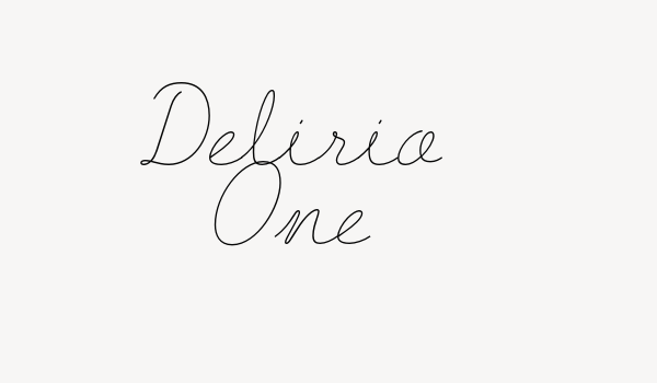 Delirio One Font