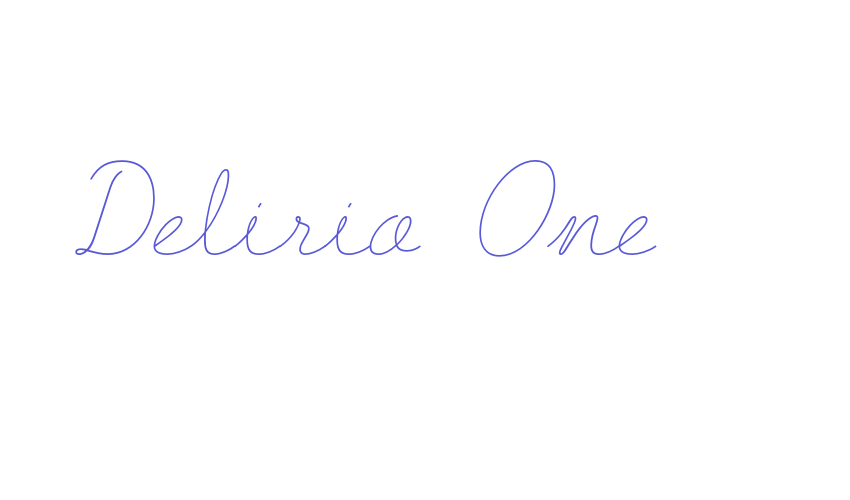 Delirio One Font