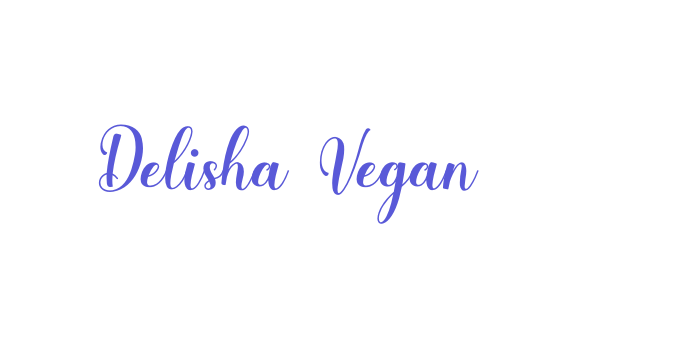 Delisha Vegan Font Download