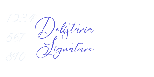Delistaria Signature-font-download