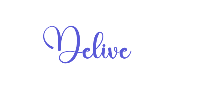 Delive Font Download