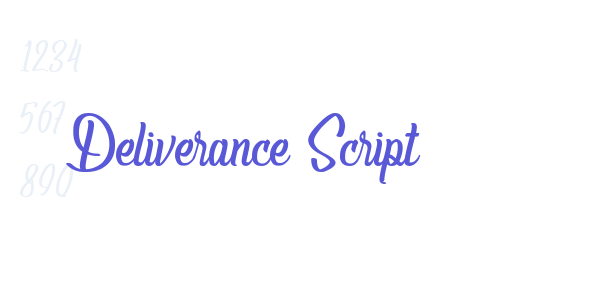 Deliverance Script font free