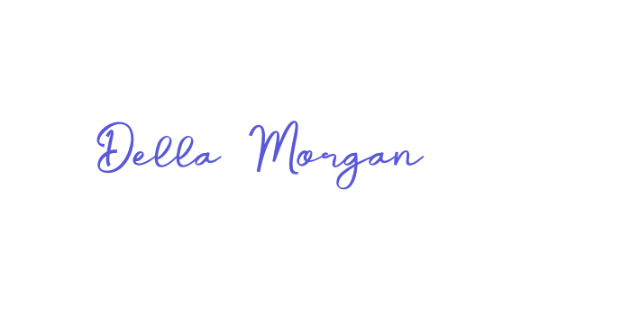 Della Morgan Font Download