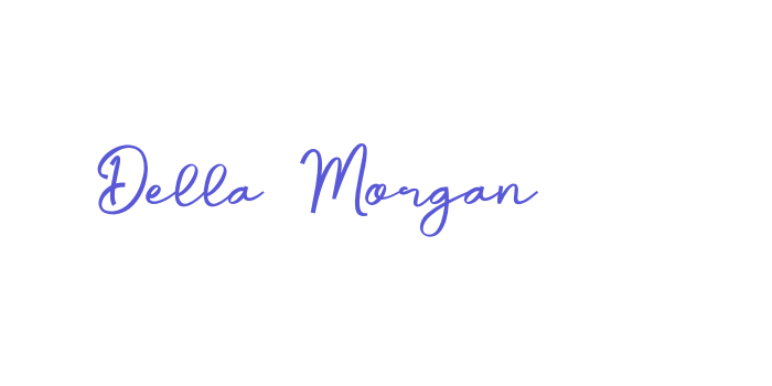 Della Morgan Font