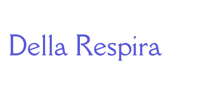 Della Respira Font Download