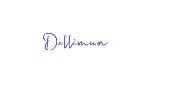 Dellimun font