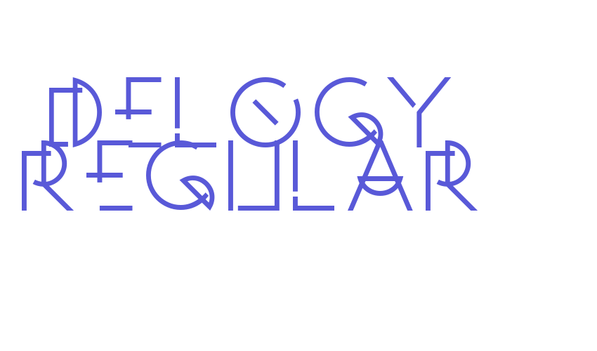 Delogy Regular Font