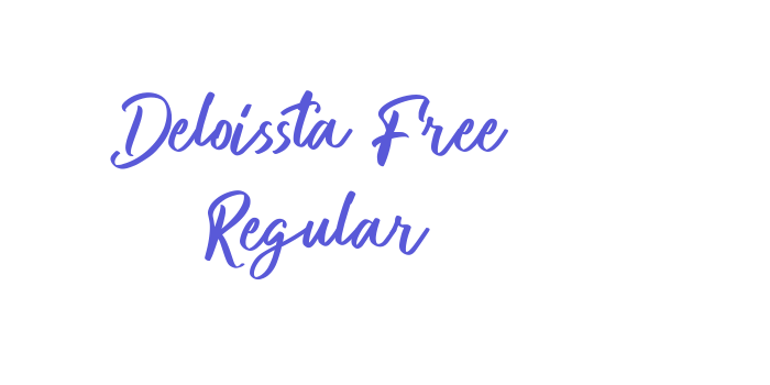 Deloissta Free Regular Font