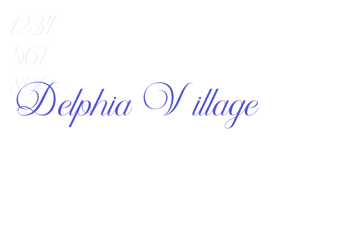 Delphia Village font download