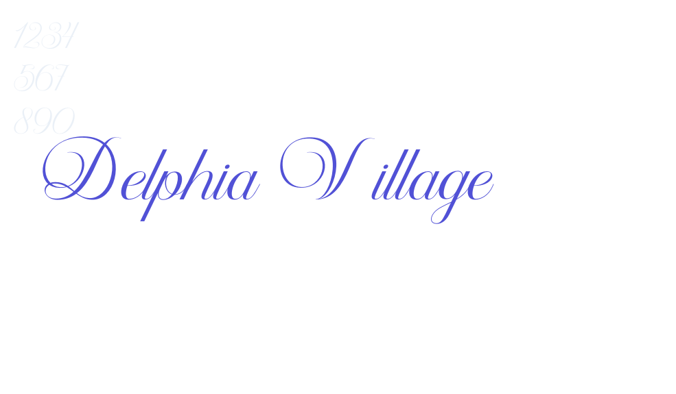 Delphia Village-font-download