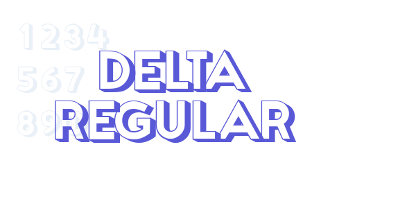 Delta Regular font free