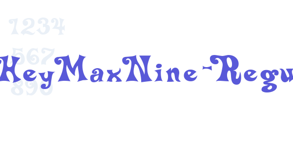 DeltaHeyMaxNine-Regular font free