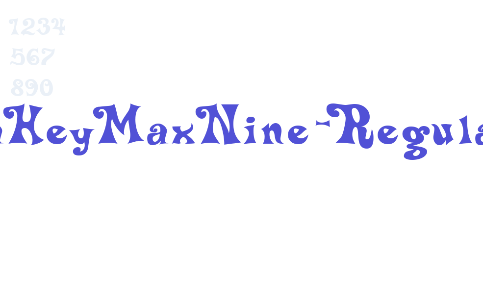 DeltaHeyMaxNine-Regular-font-download