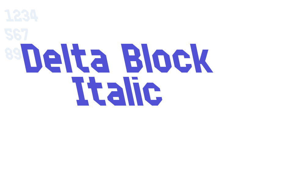 Delta Block Italic-font-download