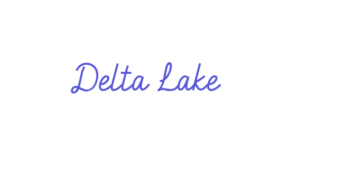 Delta Lake Font