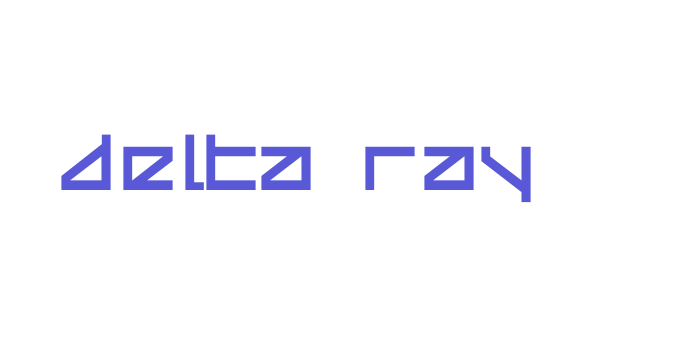 Delta Ray Font Download