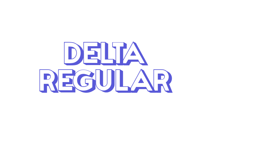 Delta Regular Font