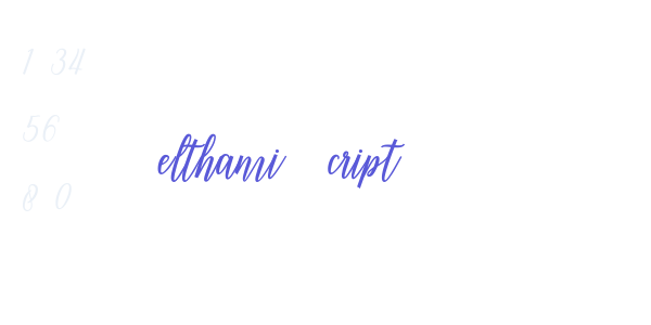 Delthami Script font free