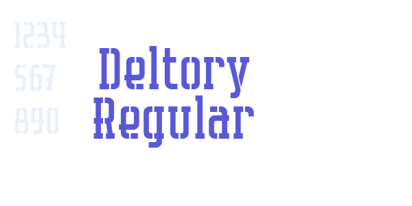 Deltory Regular font