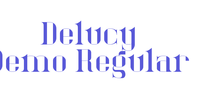 Delucy Demo-Regular Font