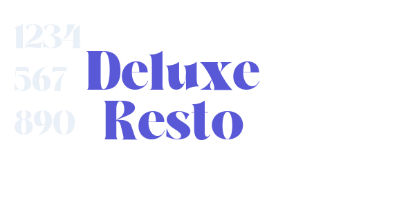 Deluxe Resto font free