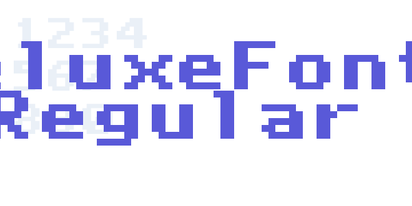 DeluxeFont Regular font free