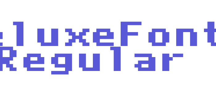 DeluxeFont Regular Font Download