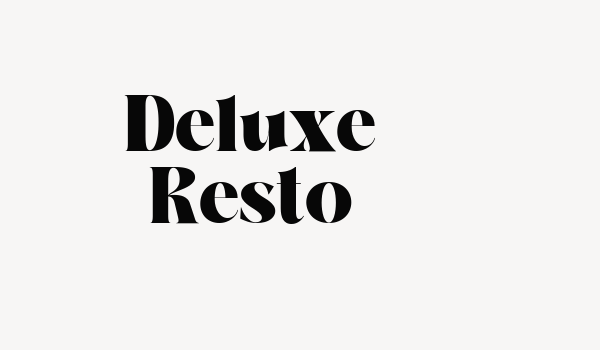 Deluxe Resto Font