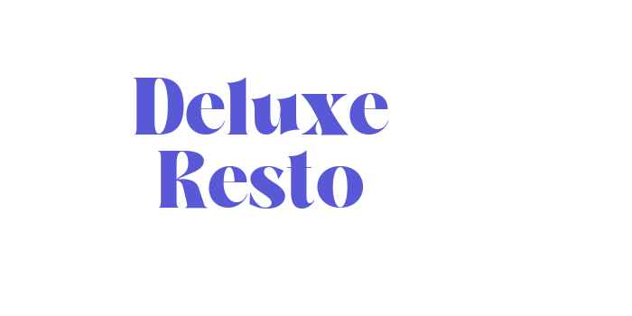 Deluxe Resto Font Download