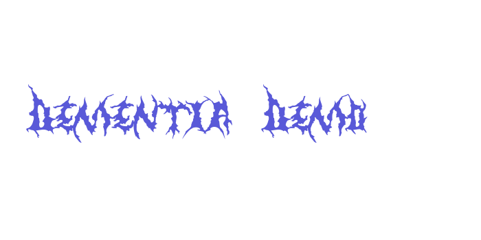 Dementia Demo Font Download