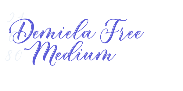 Demiela Free Medium font free