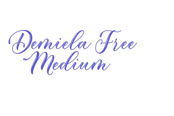 Demiela Free Medium Font