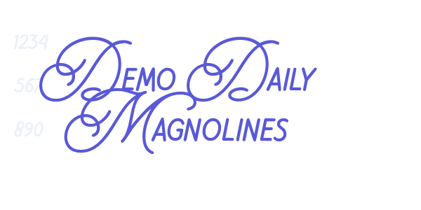 Demo Daily Magnolines font free