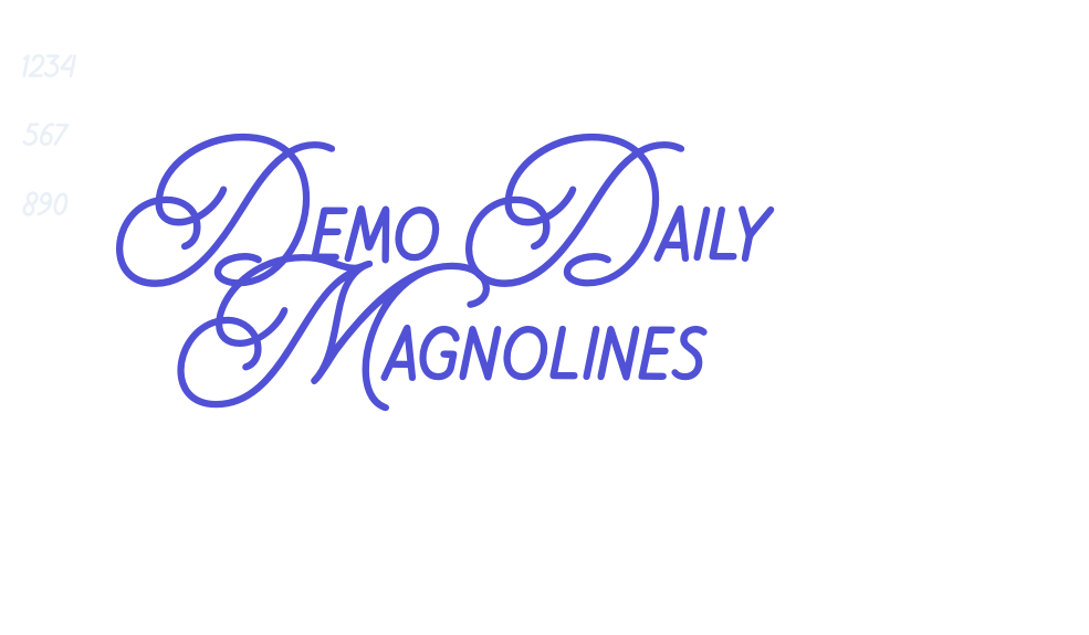 Demo Daily Magnolines-font-download