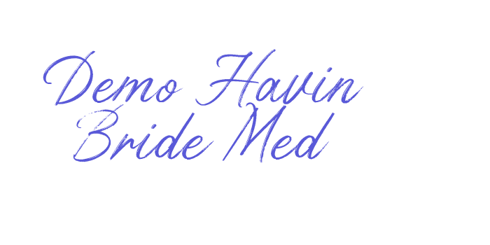 Demo Havin Bride Med Font Download