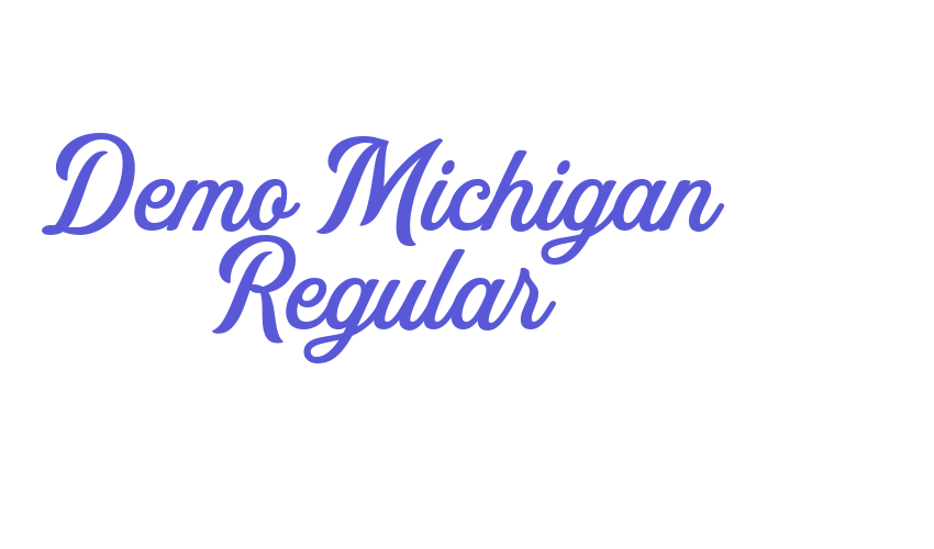 Demo Michigan Regular Font